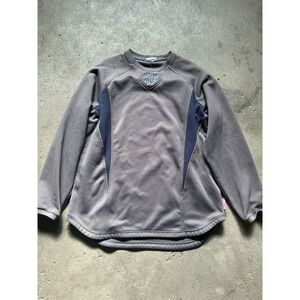 Mens Majestic ThermaBase MLB Authentic Washington Nationals On-Field Pullover XL